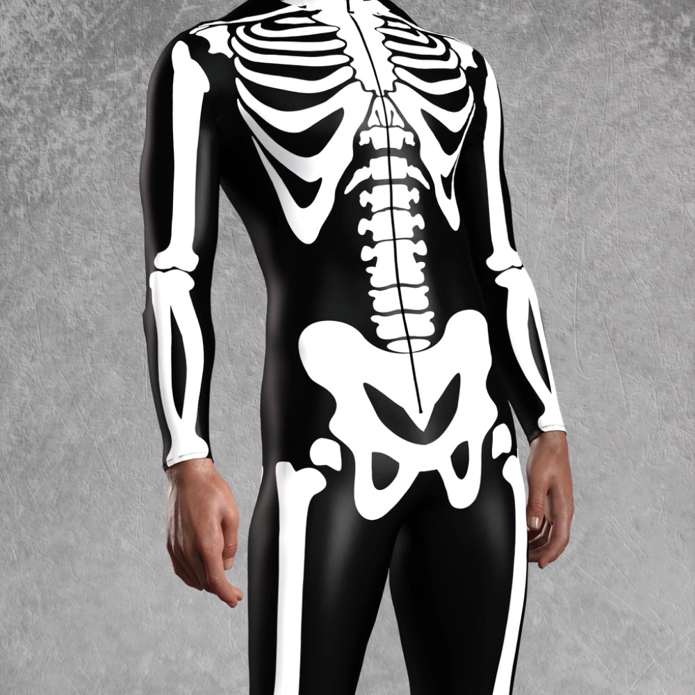Candy Catz Onepiece Rave Club Skeleton Jumpsuit Costume Size L/XL - Picture 6 of 7